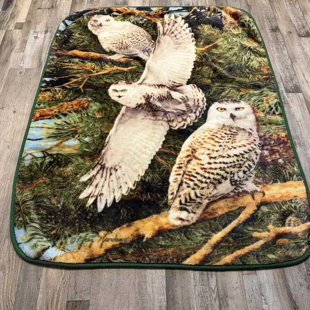 American Heritage Royal Plush Raschel Throw Blanket Soft 43